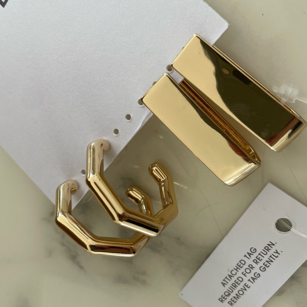 BaubleBar Gold Earrings Set